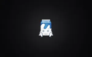 Simple Clean Milk Box Cartoon Wallpaper