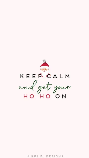 Simple Cute Christmas Iphone Keep Calm Wallpaper