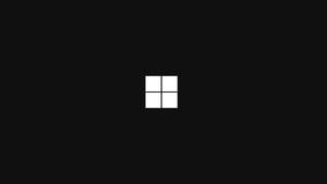 Simple Dark Windows With Logo Wallpaper
