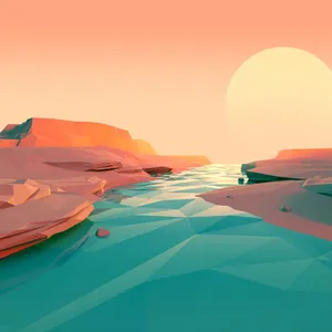 Simple Desert River As Best Ipad Wallpaper