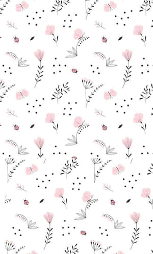 Simple Flower Pattern Iphone Wallpaper