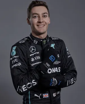 Simple George Russel Portrait Wallpaper