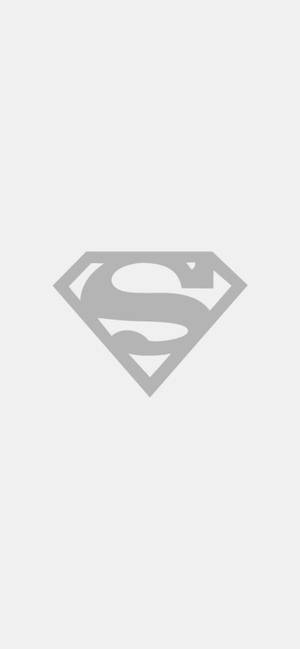 Simple Gray Superman Symbol Iphone Wallpaper