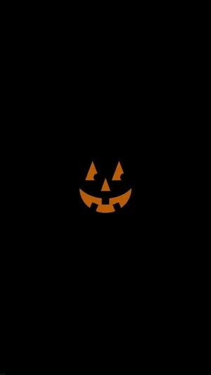 Simple Halloween Pumpkin Face Wallpaper
