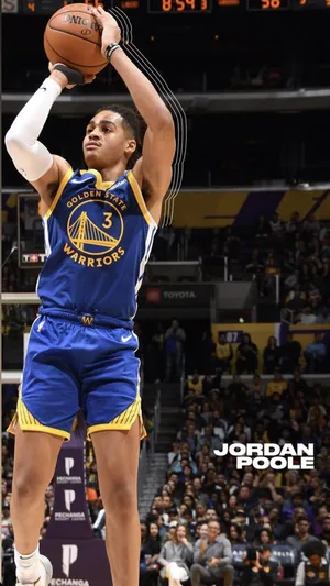 Simple Jordan Poole Shot Wallpaper