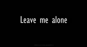 Simple Leave Me Alone Text Desktop Wallpaper