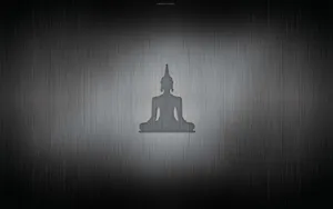 Simple Metallic Design Buddha Hd Wallpaper