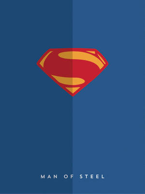 Simple Mos Superman Symbol Iphone Wallpaper