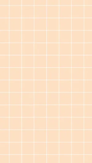 Simple Peach And White Grid Aesthetic Wallpaper