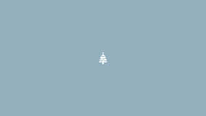 Simple Tiny White Christmas Tree Ipad Wallpaper