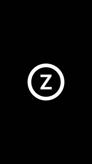 Simple White Letter Z Wallpaper
