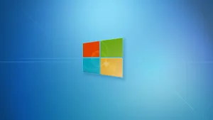 Simple Windows Lock Screen Logo Wallpaper