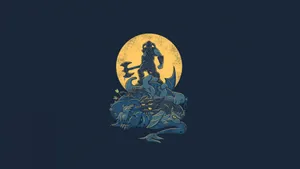 Simplistic Gaming Skyrim Dragonborn Wallpaper