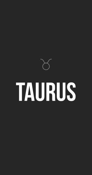 Simply Gray Taurus Zodiac Wallpaper