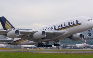 Singapore Airlines Departing Airport Wallpaper