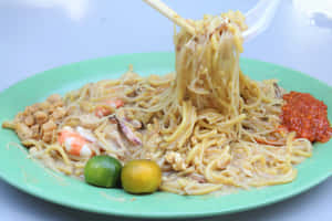 Singaporean Delight - Authentic Hokkien Mee Wallpaper