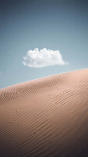 Single Cloud In The Desert Iphone Wallpaper