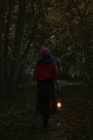 Single Girl Into The Woods Wallpaper