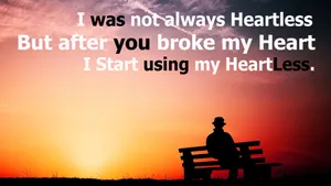 Single Quotes On Heartlessness Wallpaper