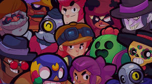 Sinister Brawlers Of Brawl Stars In A Vibrant 4k Display Wallpaper