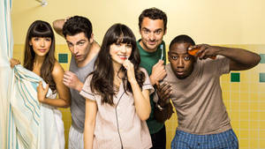 Sitcom New Girl Bathroom Concept Shoot Wallpaper