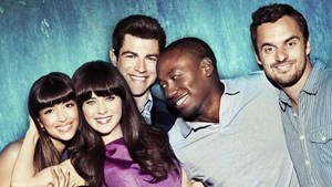 Sitcom New Girl Group Photoshoot Wallpaper