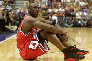 Sitting Michael Jordan Wallpaper