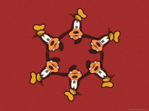 Six Goofy Heads Wallpaper