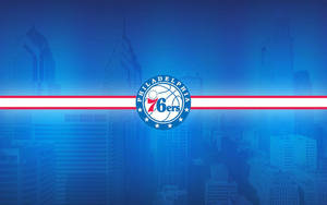 Sixers Blue Logo Digital Art Wallpaper