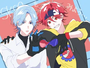 Sk8 The Infinity Main Characters Art Wallpaper