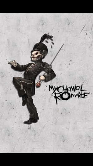 Skeleton_ Fencer_ M C R_ Fan_ Art Wallpaper