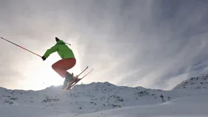 Ski Jumping Breathtaking View Wallpaper