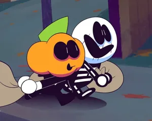 Skidand Pump Cartoon Characters Wallpaper