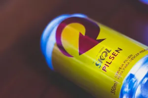 Skol Pilsen Beer Can Closeup Wallpaper