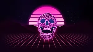 Skull 4k Lo Fi Wallpaper