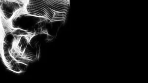 Skull Abstract Black And White Pfp Wallpaper