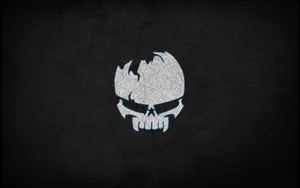 Skull Logo In Solid Black Wallpaper