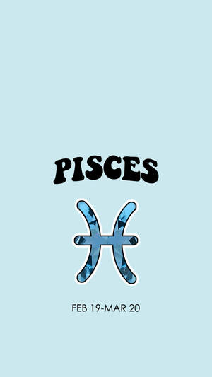 Sky-blue Pisces Zodiac Dates Wallpaper