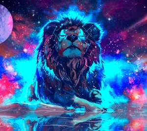 Sky Lion Desktop Wallpaper