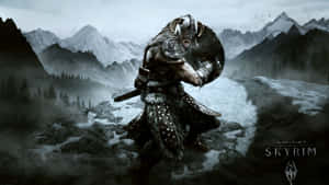 Skyrim Dovahkiin Armor Desktop Wallpaper