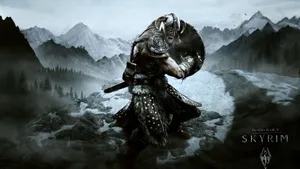 Skyrim Dovahkiin Armor Desktop Wallpaper