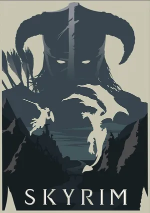 Skyrim Iphone Graphic Art Wallpaper