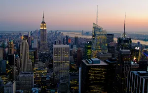 Skyscrapers Adorning The City Skyline Wallpaper