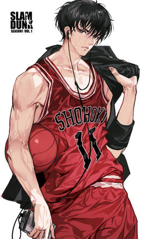 Slam Dunk Rukawa Portrait Wallpaper