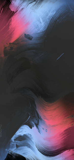 Sleek And Modern Oneplus 9 Pro Showcased In Light And Dark Abstract Background Wallpaper