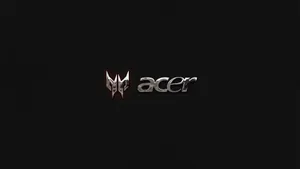 Sleek Black Acer Predator Gaming Laptop Wallpaper