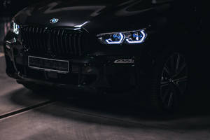 Sleek Black Bmw Bumper Wallpaper