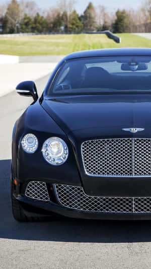 Sleek Black Continental Bentley Iphone Wallpaper