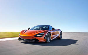 Sleek Orange Mclaren 720s 4k Wallpaper