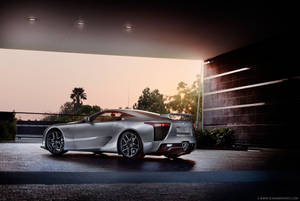 Sleek Silver Lexus Lfa Wallpaper